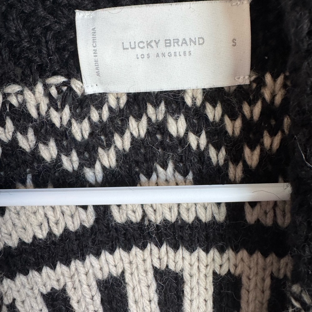 Lucky Brand Patterned Open Cardigan - Picture 4 of 5